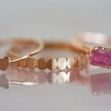 Pink Tourmaline Minimalist Ring