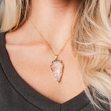 Quartz Arrowhead Necklace