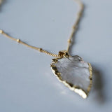 Quartz Arrowhead Necklace